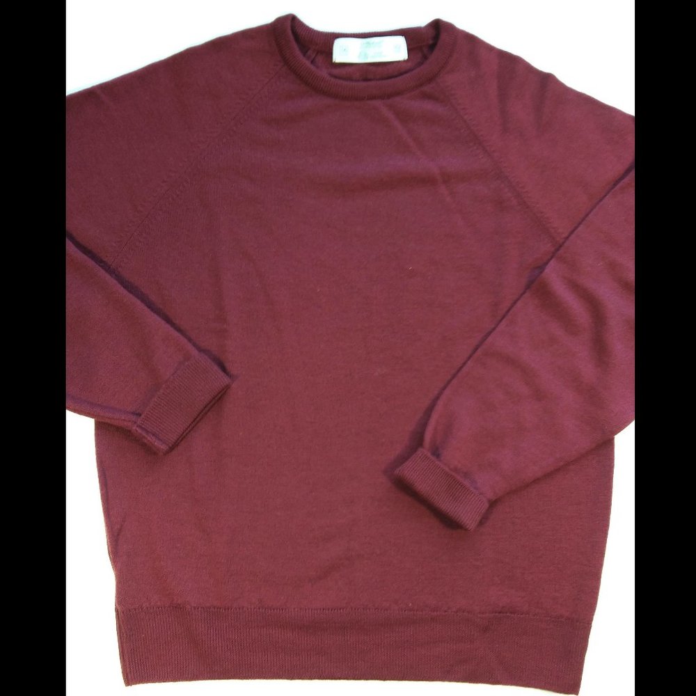 Womens St. Michael Lambswool Sweater Dark Coral Size 14 NEW WITHOUT TAGS